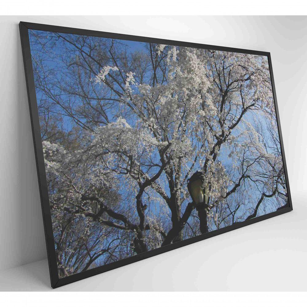 Quadro árvore Cerejeira 90x60 Cm Tecido Canvas - 5