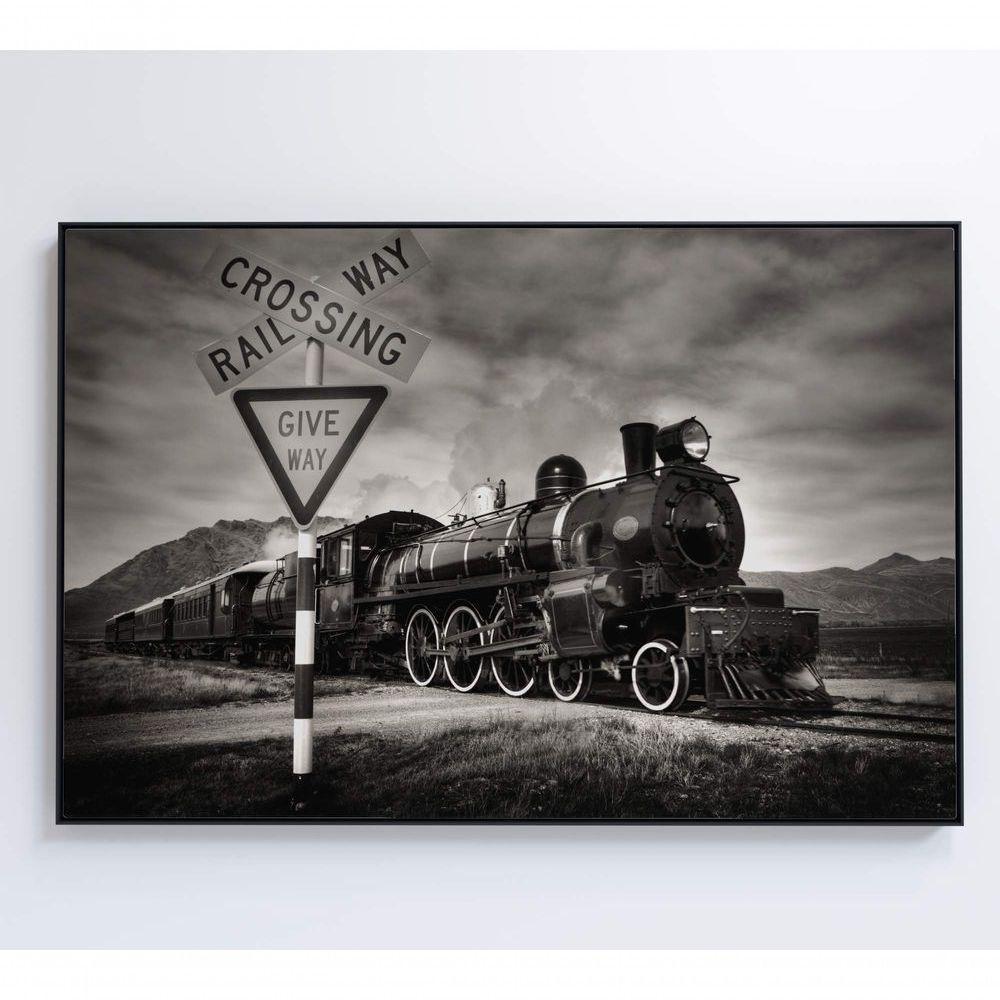 Quadro Trem A Vapor 90x60 Cm Tecido Canvas - 2