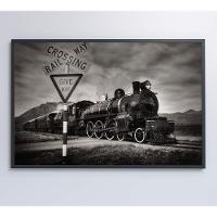 Quadro Trem A Vapor 90x60 Cm Tecido Canvas - 3