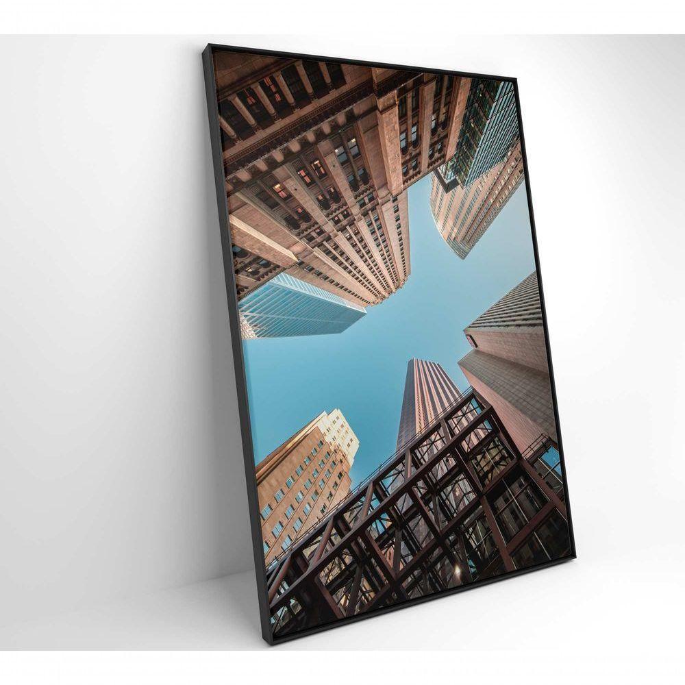 Quadro Nova York Prédios 40x60 Cm Tecido Canvas - 4