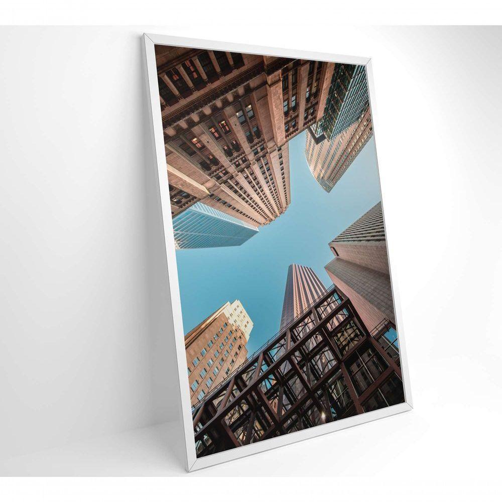 Quadro Nova York Prédios 40x60 Cm Tecido Canvas - 8