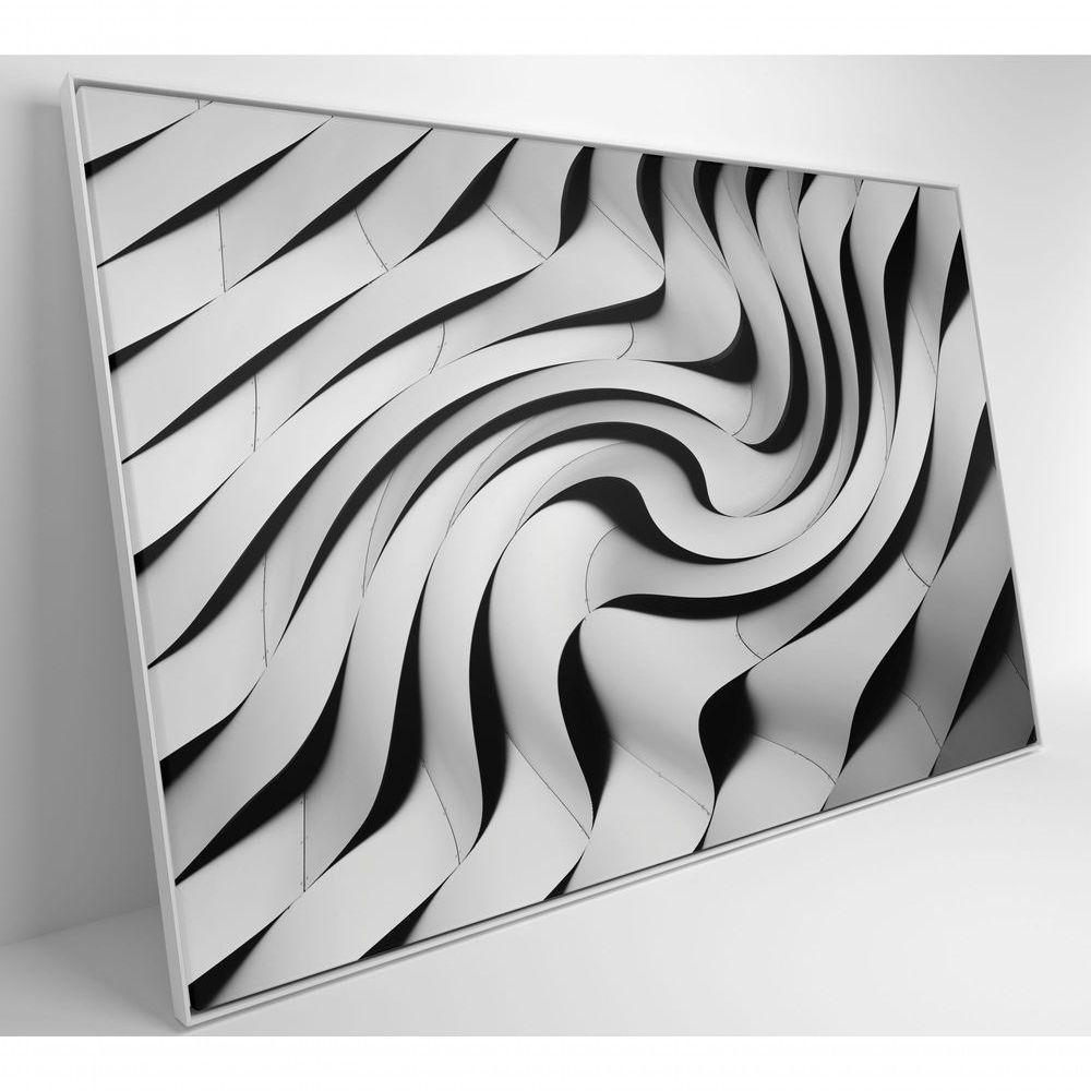 Quadro Arquitetura Ondulações 60x40 Cm Tecido Canvas - 6