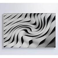 Quadro Arquitetura Ondulações 60x40 Cm Tecido Canvas - 2