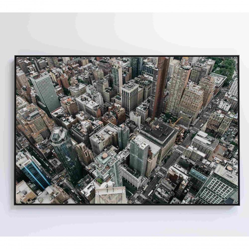 Quadro Metrópole 90x60 Cm Tecido Canvas - 1
