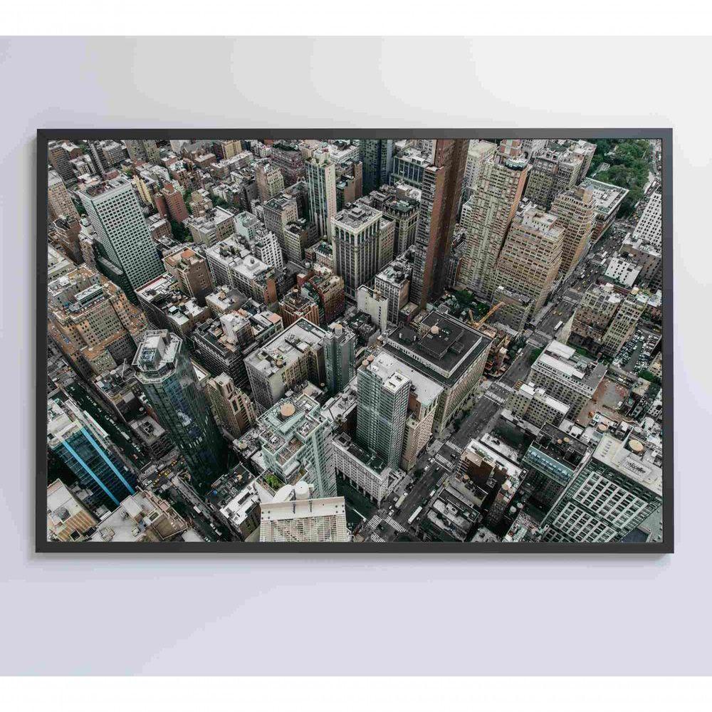 Quadro Metrópole 60x40 Cm Tecido Canvas - 5