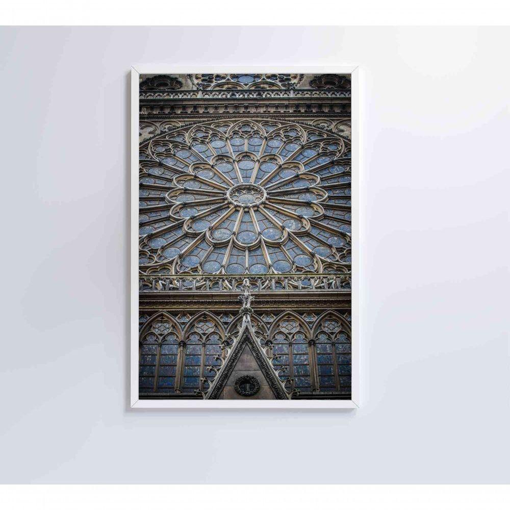 Quadro Catedral De Notre Dame 40x60 Cm Tecido Canvas - 7