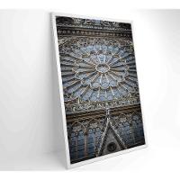 Quadro Catedral De Notre Dame 40x60 Cm Tecido Canvas - 16
