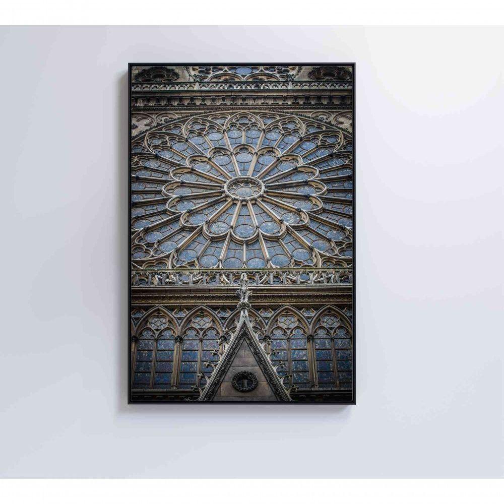 Quadro Catedral De Notre Dame 80x120 Cm Tecido Canvas - 1