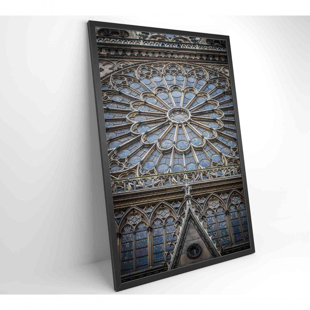Quadro Catedral De Notre Dame 80x120 Cm Tecido Canvas - 4