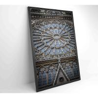 Quadro Catedral De Notre Dame 80x120 Cm Tecido Canvas