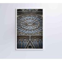 Quadro Catedral De Notre Dame 80x120 Cm Tecido Canvas - 7