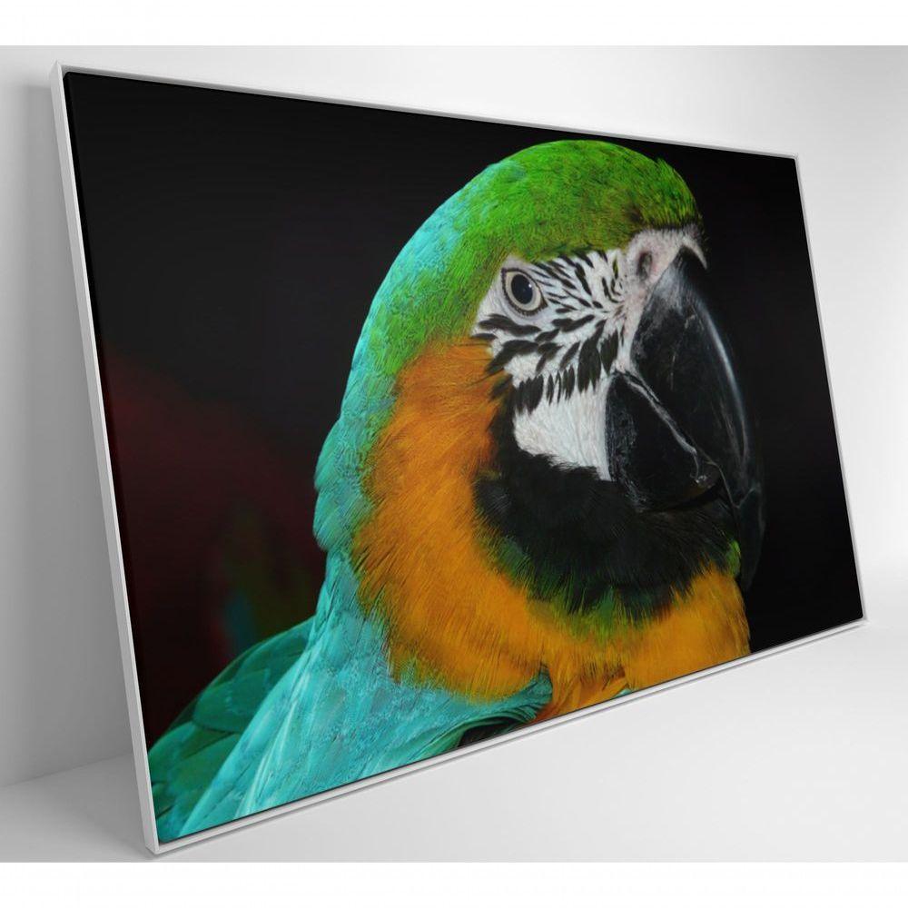 Quadro Arara Verde 120x80 Cm Tecido Canvas - 7