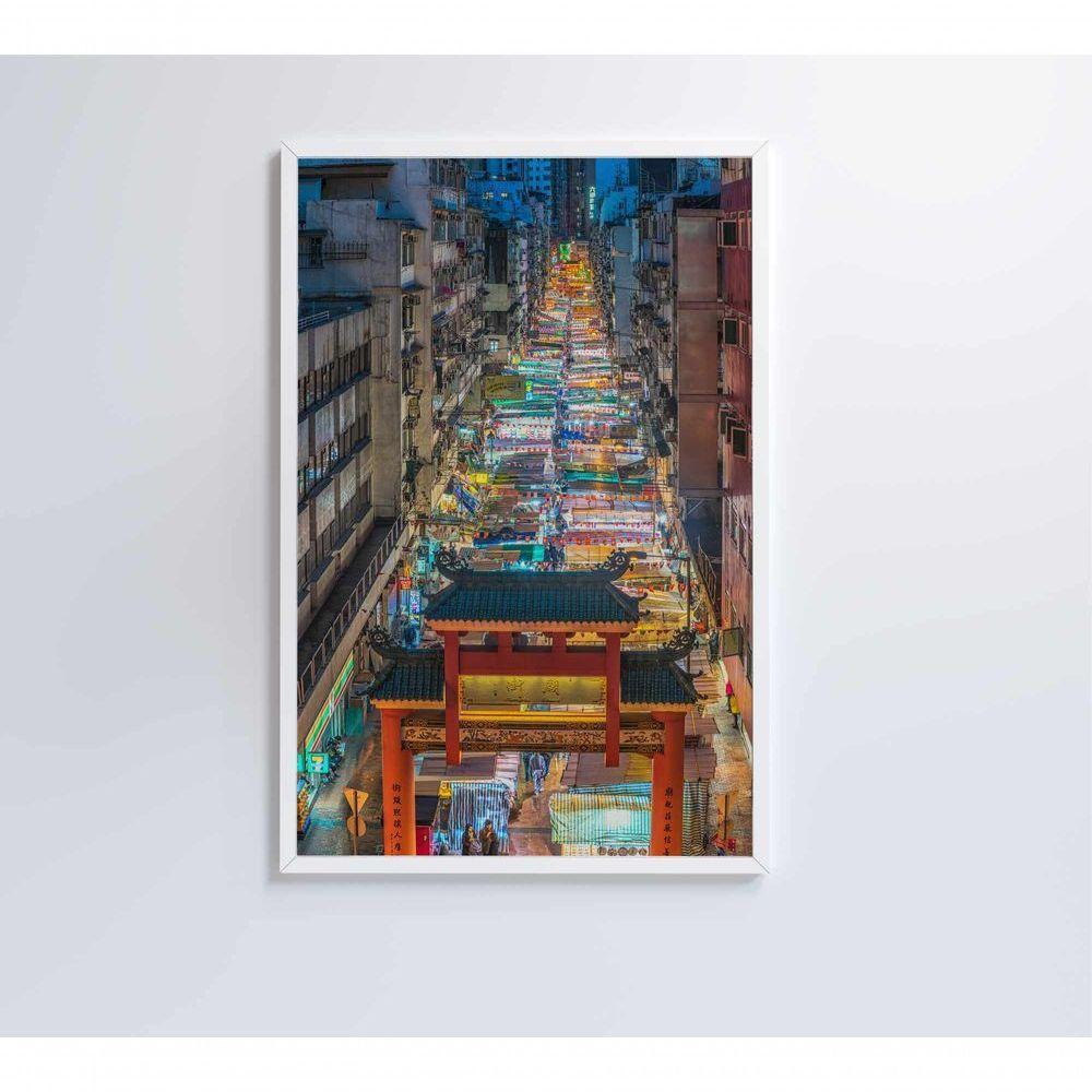 Quadro Mercado Noturno 80x120 Cm Tecido Canvas - 5