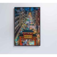 Quadro Mercado Noturno 80x120 Cm Tecido Canvas - 3