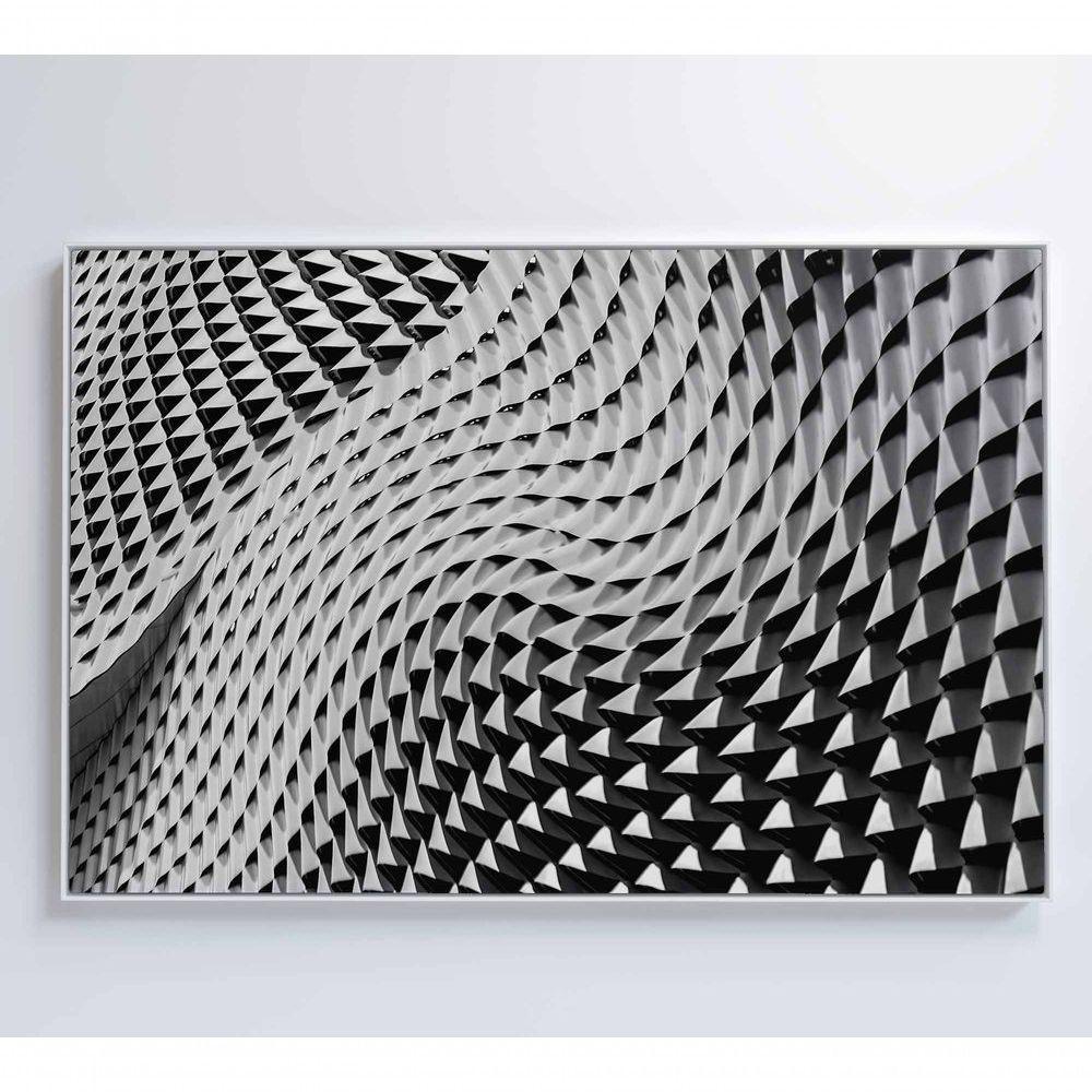 Quadro Arquitetura Ondas 90x60 Cm Vidro Impresso - 1