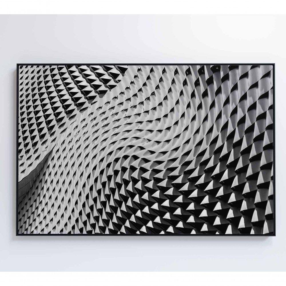 Quadro Arquitetura Ondas 90x60 Cm Vidro Impresso - 2