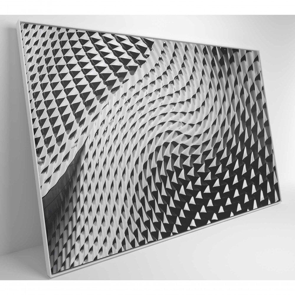 Quadro Arquitetura Ondas 90x60 Cm Vidro Impresso - 6