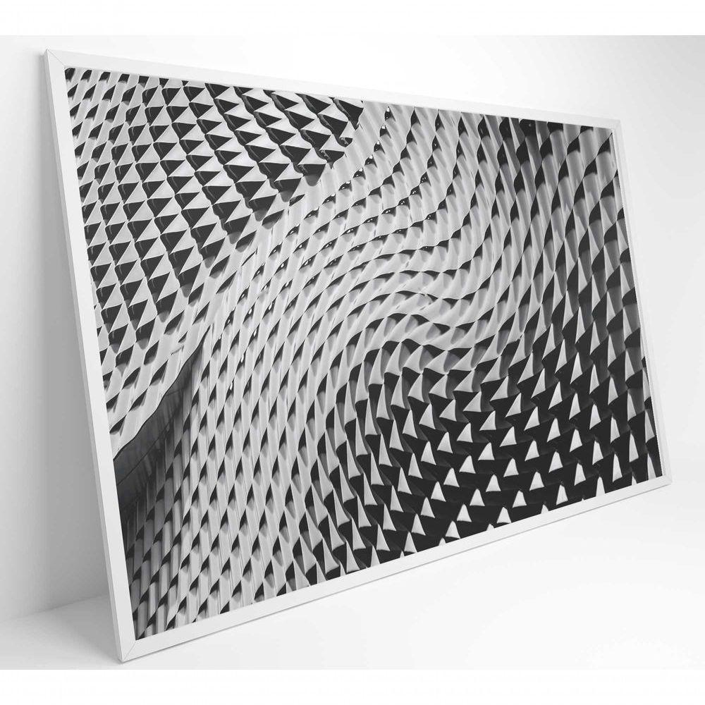 Quadro Arquitetura Ondas 90x60 Cm Vidro Impresso - 7