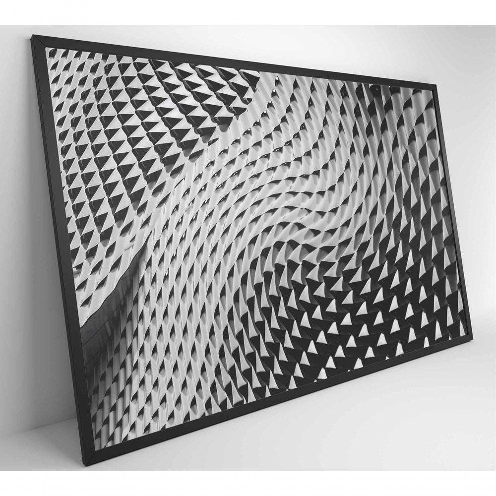 Quadro Arquitetura Ondas 90x60 Cm Vidro Impresso - 8