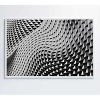 Quadro Arquitetura Ondas 90x60 Cm Vidro Impresso