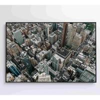 Quadro Metrópole 60x40 Cm Adesivo Fotográfico - 1