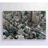 Quadro Metrópole 60x40 Cm Adesivo Fotográfico - 3