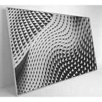 Quadro Arquitetura Ondas 120x80 Cm Vidro Impresso - 6