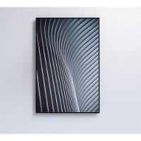 Quadro Arquitetura Curvatura 40x60 Cm Tecido Canvas - 5