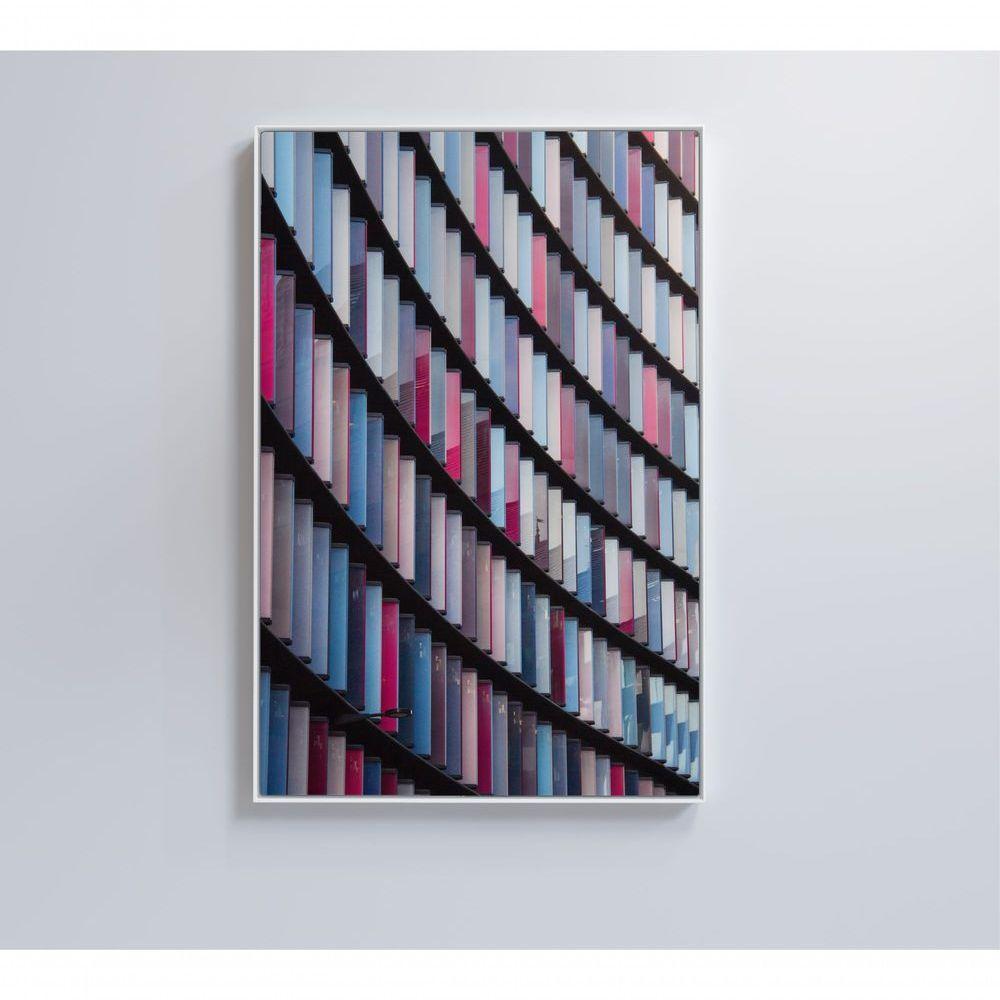 Quadro Arquitetura Ritmo E Cor 40x60 Cm Tecido Canvas - 1