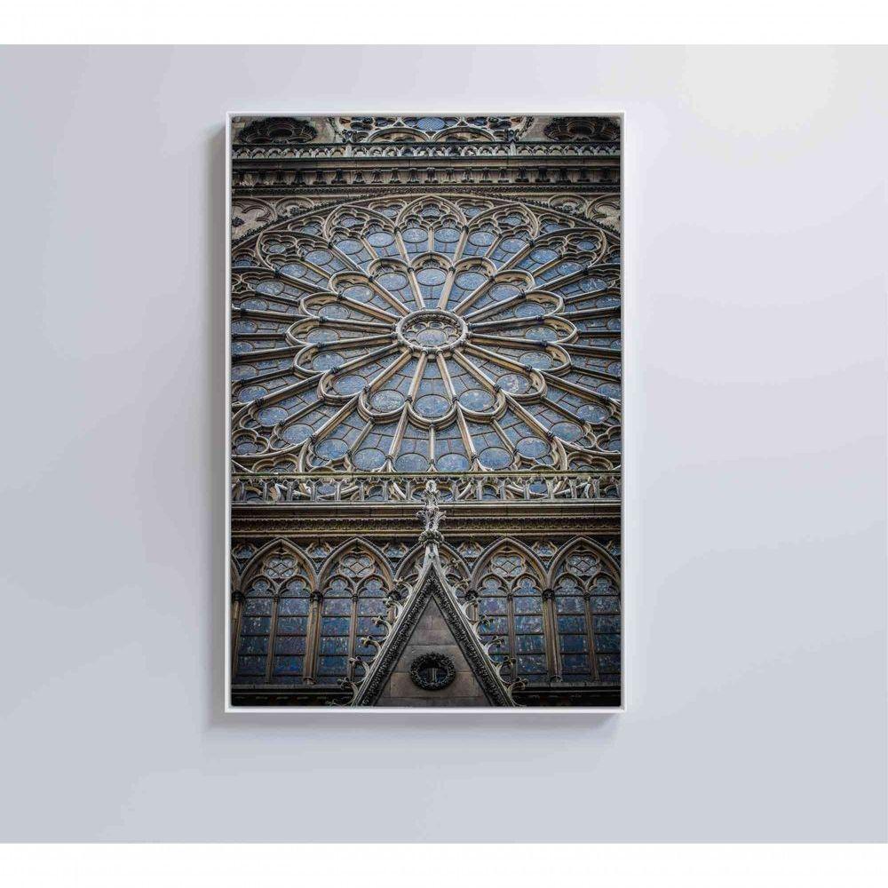 Quadro Catedral De Notre Dame 60x90 Cm Tecido Canvas - 3