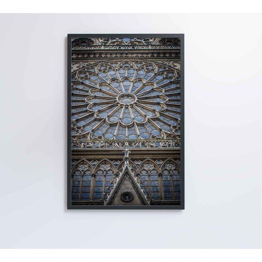 Quadro Catedral De Notre Dame 60x90 Cm Tecido Canvas - 5