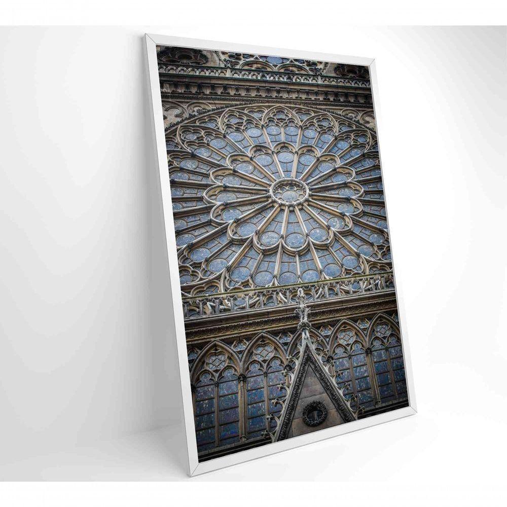 Quadro Catedral De Notre Dame 60x90 Cm Tecido Canvas - 6