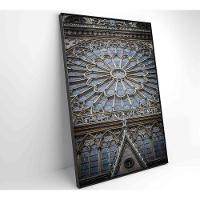 Quadro Catedral De Notre Dame 60x90 Cm Tecido Canvas - 8
