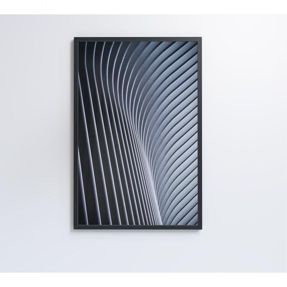 Quadro Arquitetura Curvatura 80x120 Cm Tecido Canvas - 2