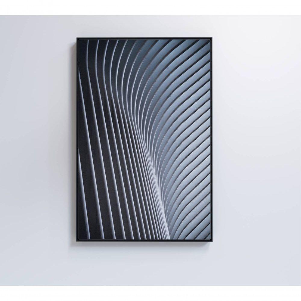 Quadro Arquitetura Curvatura 80x120 Cm Tecido Canvas - 4