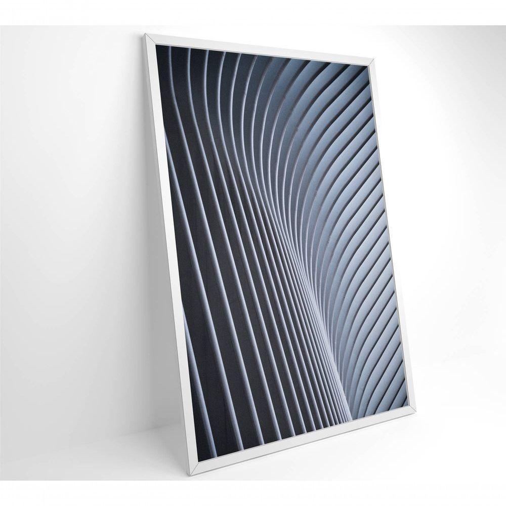 Quadro Arquitetura Curvatura 80x120 Cm Tecido Canvas - 7