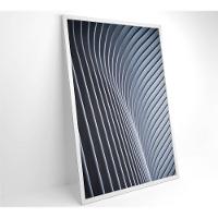 Quadro Arquitetura Curvatura 80x120 Cm Tecido Canvas - 7