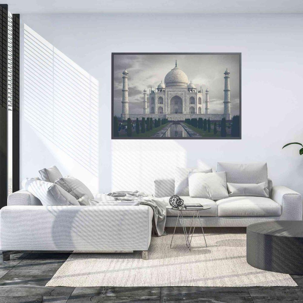 Quadro Taj Mahal 120x80 Cm Tecido Canvas - 1