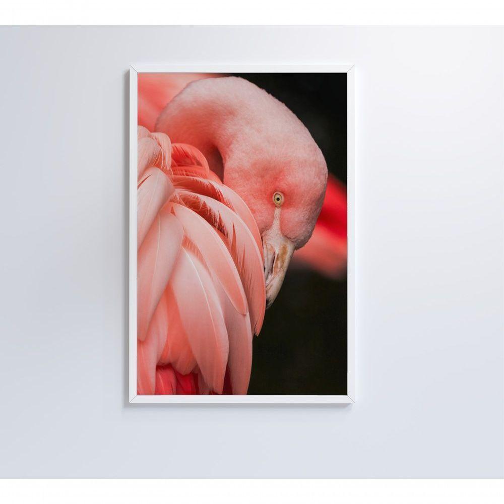 Quadro Flamingo 60x90 Cm Tecido Canvas - 7