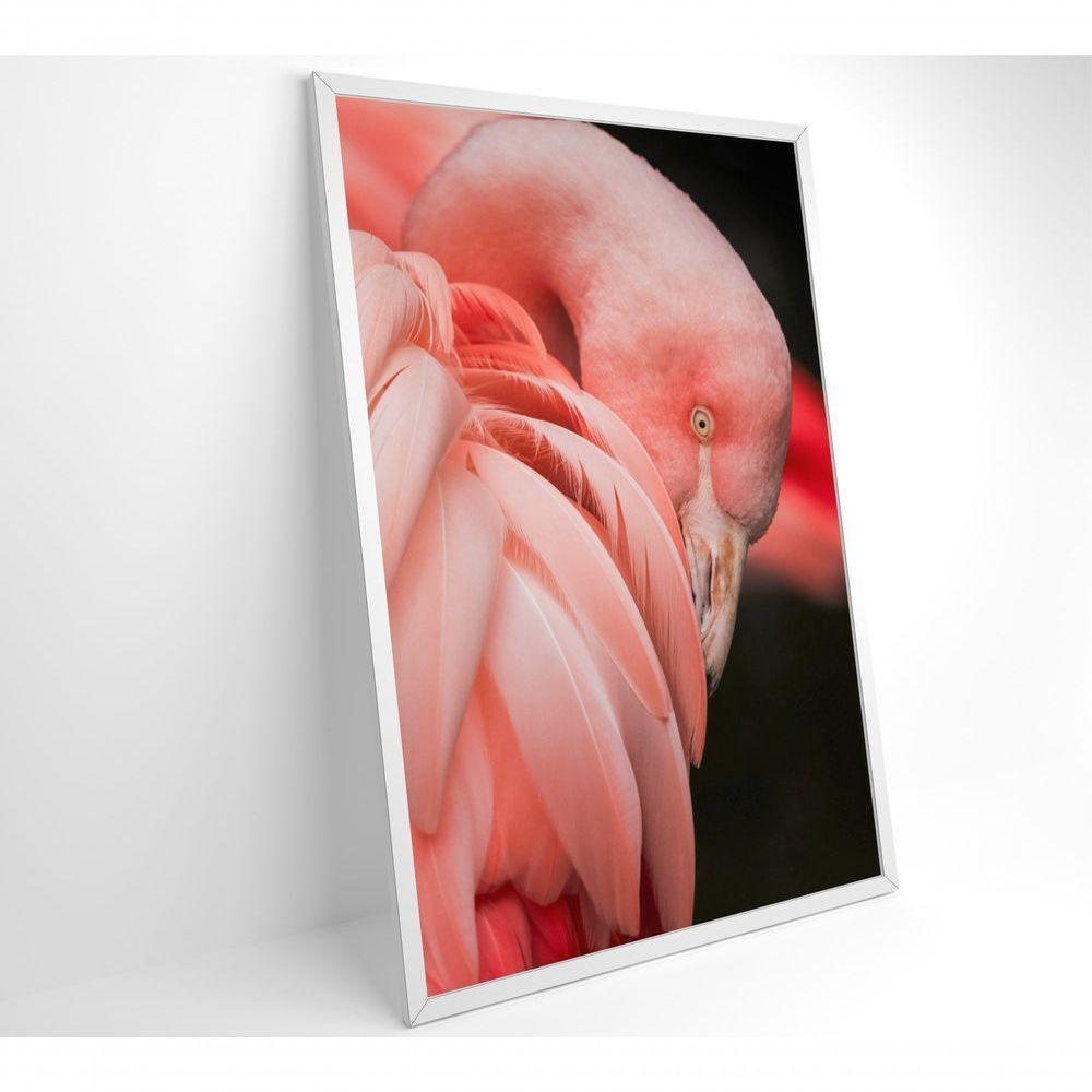 Quadro Flamingo 60x90 Cm Vidro Impresso - 6