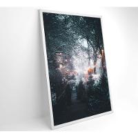 Quadro árvores Neve 80x120 Cm Tecido Canvas - 6