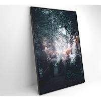 Quadro árvores Neve 80x120 Cm Tecido Canvas - 8