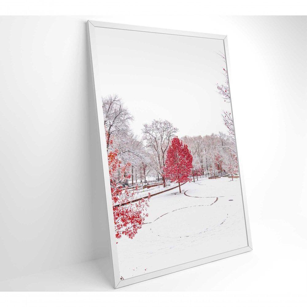 Quadro Arvore Vermelha 80x120 Cm Tecido Canvas - 2