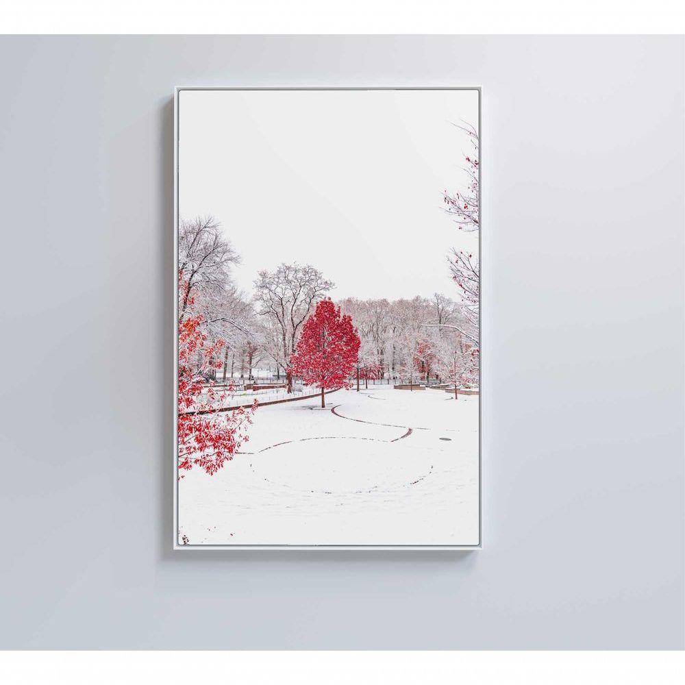 Quadro Arvore Vermelha 80x120 Cm Tecido Canvas - 5