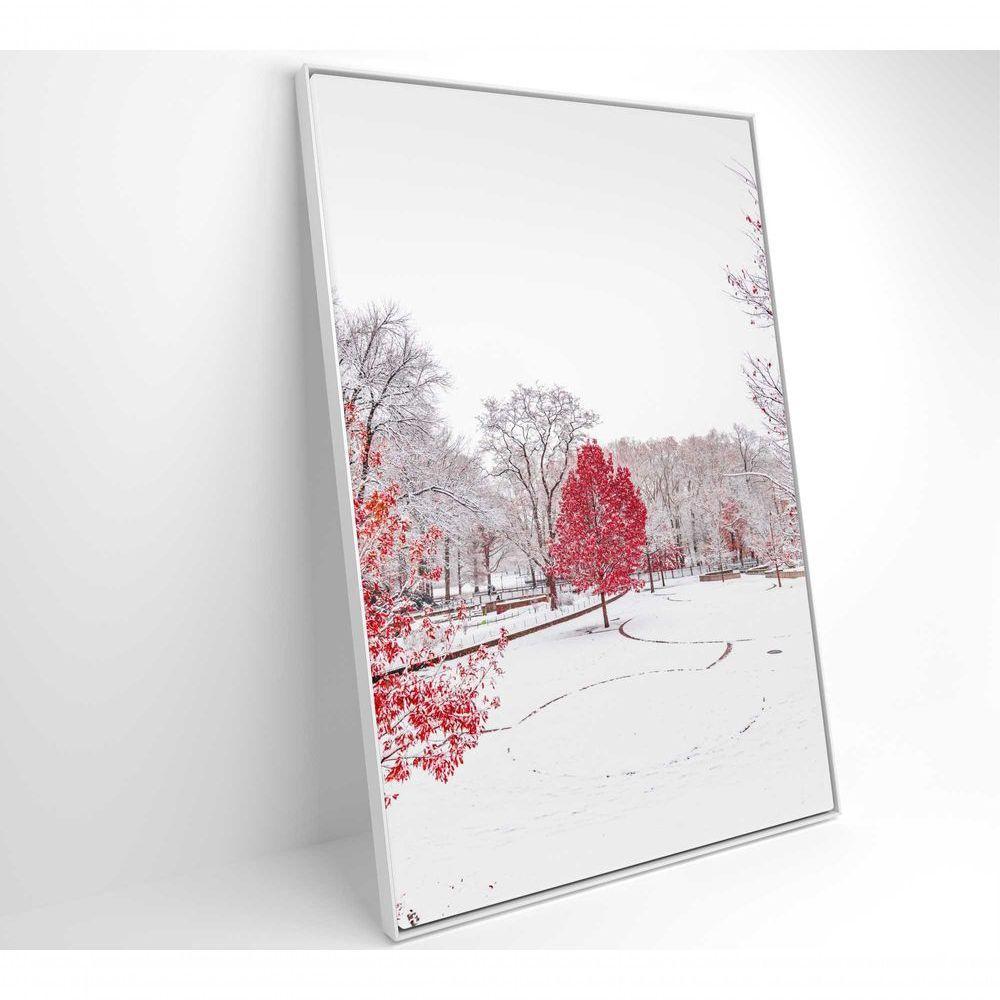 Quadro Arvore Vermelha 80x120 Cm Tecido Canvas - 7