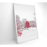 Quadro Arvore Vermelha 80x120 Cm Tecido Canvas - 2