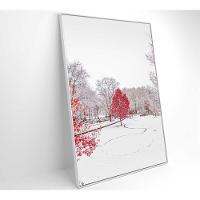 Quadro Arvore Vermelha 80x120 Cm Tecido Canvas - 7