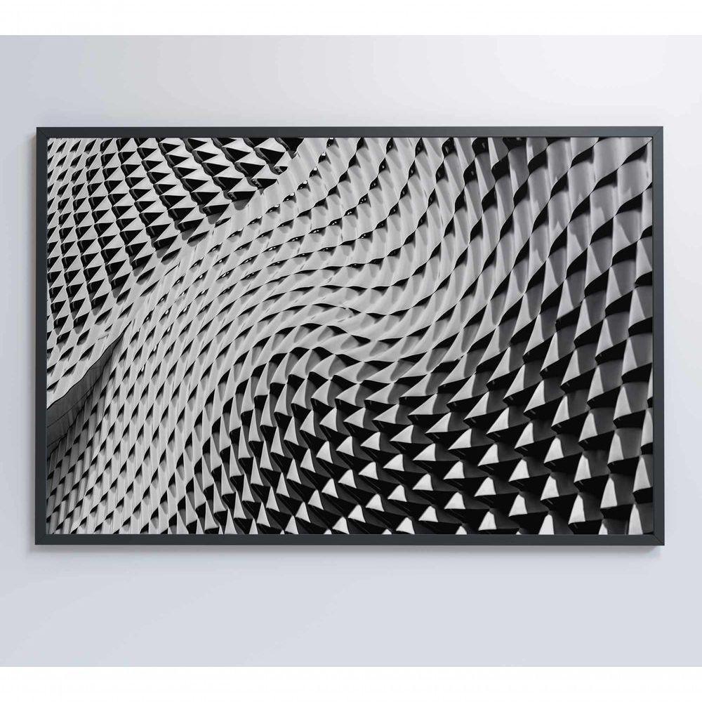 Quadro Arquitetura Ondas 60x40 Cm Tecido Canvas - 3