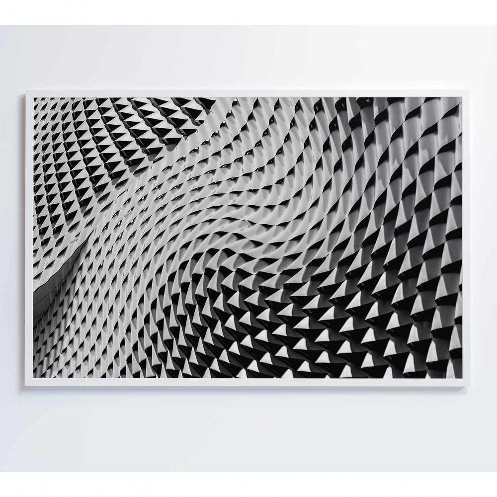 Quadro Arquitetura Ondas 60x40 Cm Tecido Canvas - 4