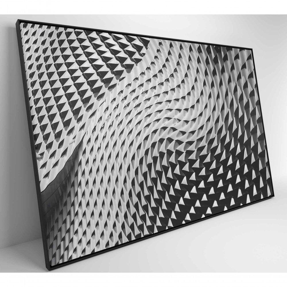 Quadro Arquitetura Ondas 60x40 Cm Tecido Canvas - 5